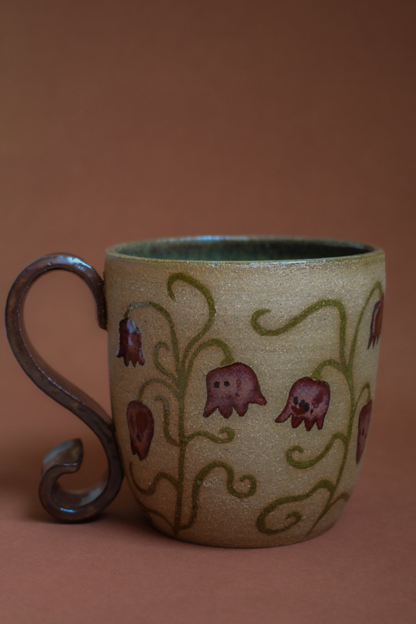 Checkered Lilly Mug